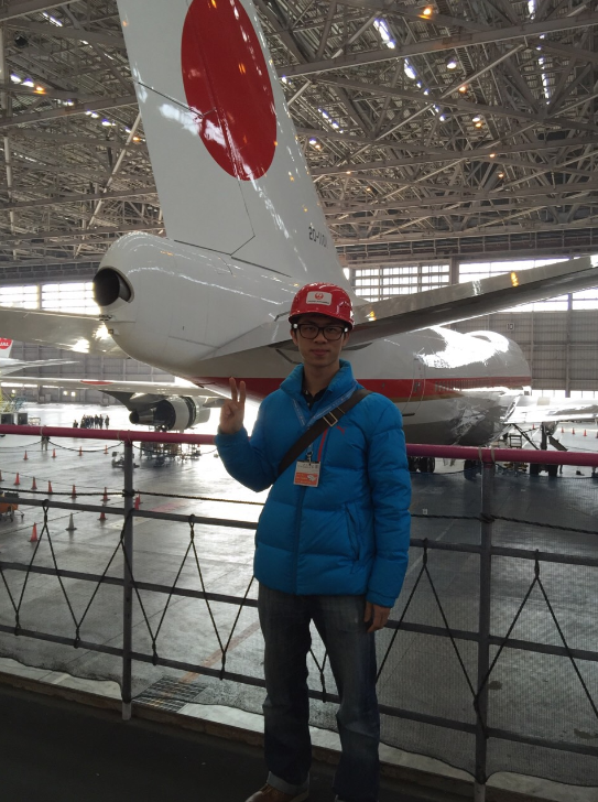 日本留學心得分享 GogoJapan 有這麼難得的機會能夠去參觀停放飛機的倉庫~真是太有福氣了!