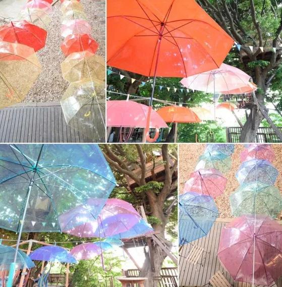 色彩繽紛的雨傘